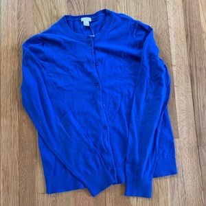 J Crew Womens Blue Cardigan